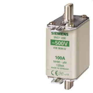 Siemens NH-Sicherungseinsatz Gr.00 100A AC500V 3ND1830