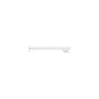 Dehn & Söhne Profilstaberder 635250 L 2500mm m.Anschlussbohrungen