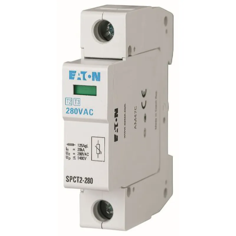 Eaton Electric Überspannungsableiter SPCT2-280/1 steckbar 1polig 280VAC 20kA