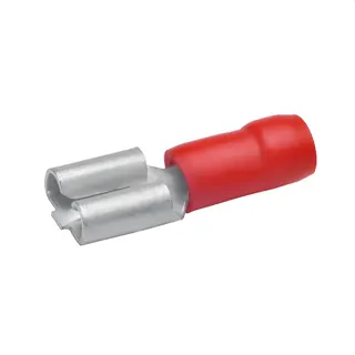 Klauke Flachsteckhülse n. DIN 6,3x0,8mm 0,5-1qmm rot VZ isolie. 720