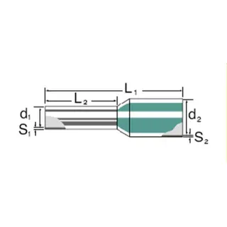 Weidmüller Aderendhülse H1,5/14D SW 9019120000 500 STK