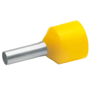 Klauke Aderendhülse n. DIN 6qmm 12mm hellgelb VZ f kurz Leit 43512