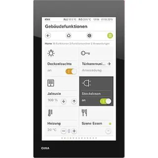 Gira Bediengerät 207705 G1 24V Glas schwarz
