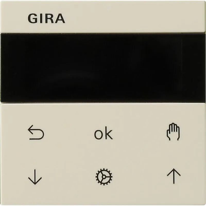 Gira Jalousie- und Schaltuhr 536601 Display System 55 cremeweiss 536601