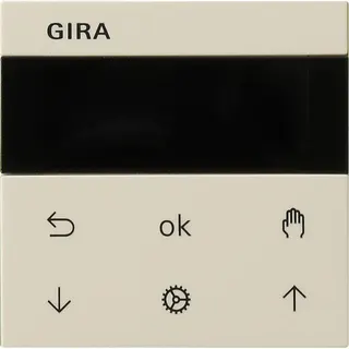 Gira Jalousie- und Schaltuhr 536601 Display System 55 cremeweiss 536601