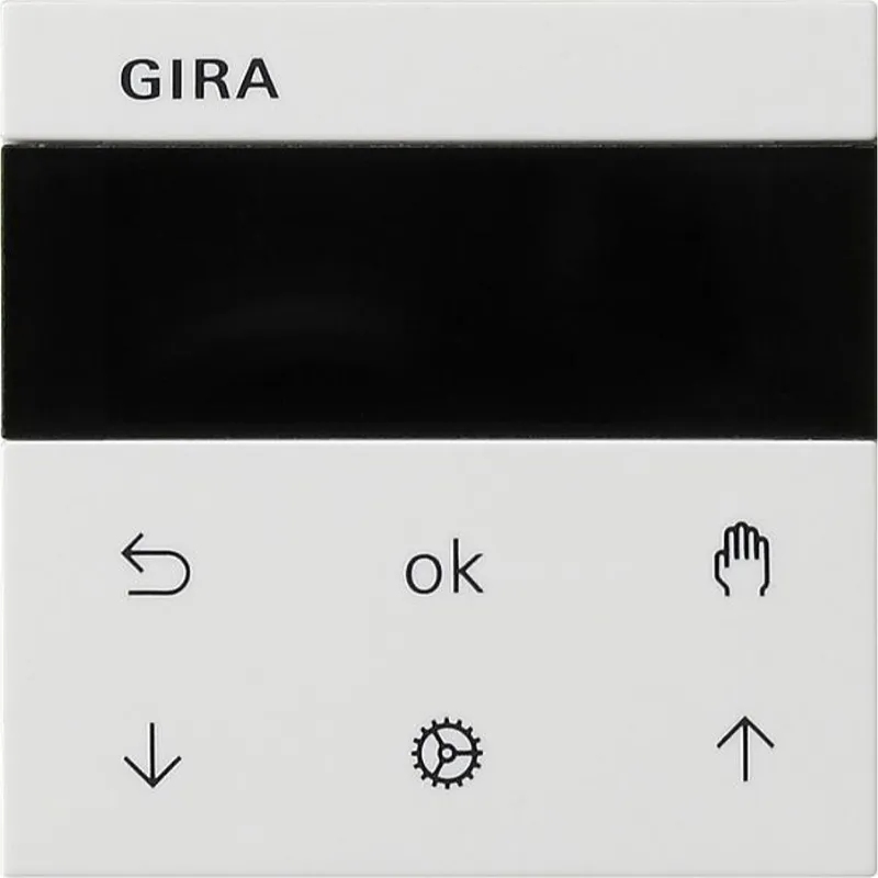 Gira Jalousie- und Schaltuhr 536627 Display System 55 reinweiss 536627