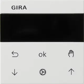 Gira Jalousie- und Schaltuhr 536627 Display System 55 reinweiss 536627