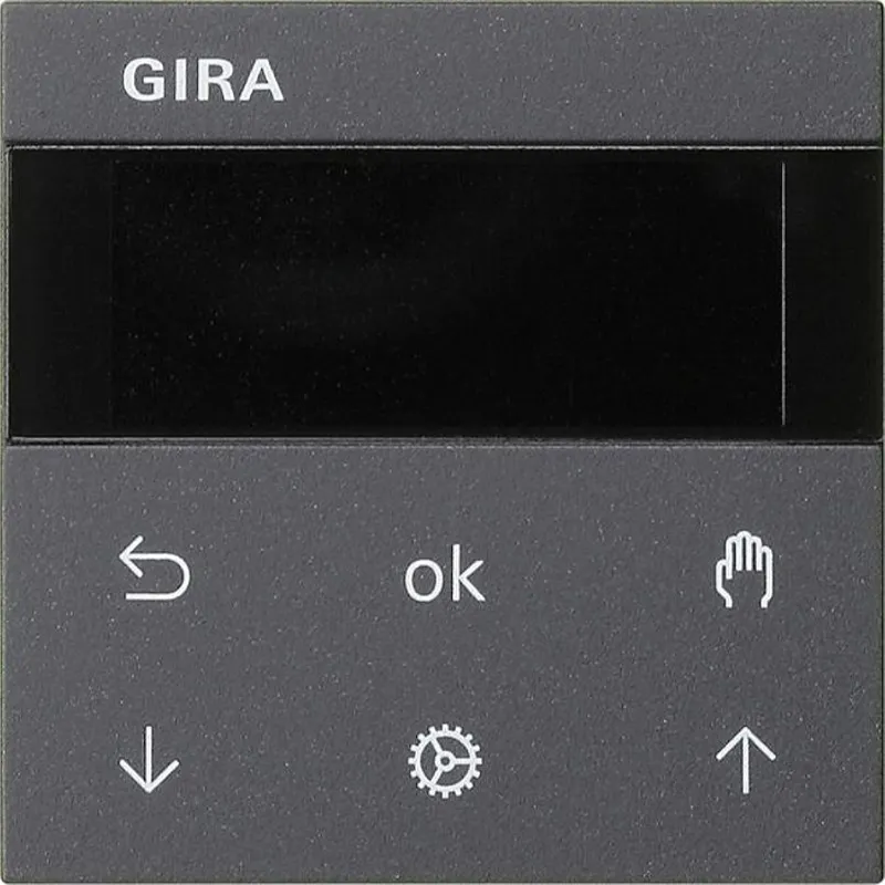 Gira Jalousie- und Schaltuhr 536628 Display System 55 anthrazit 536628