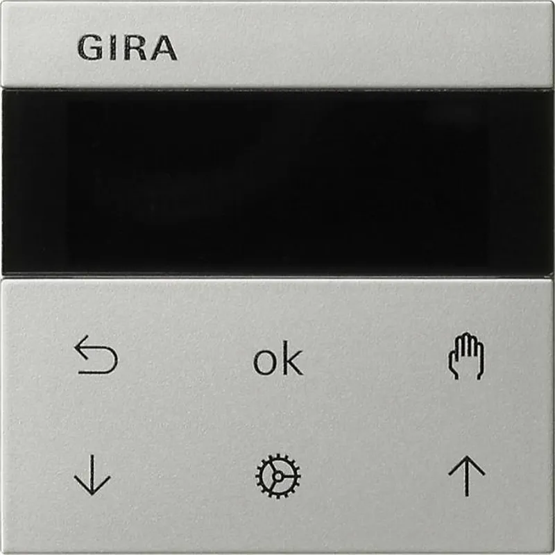 Gira Jalousie- und Schaltuhr 5366600 Display System 55 Edelstahl 5366600