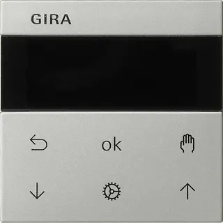 Gira Jalousie- und Schaltuhr 5366600 Display System 55 Edelstahl 5366600