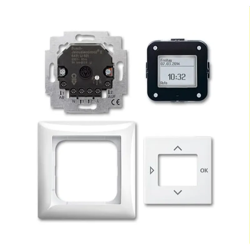 Busch-Jaeger Jalousie-Komfort-Timer-Set 6411 UJ-914-101 balance-SI, alpinweiß
