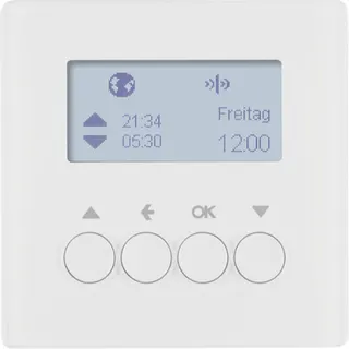 Berker Funk-Jalousie-Schaltuhr 85745129 polarweiss samt 85745129