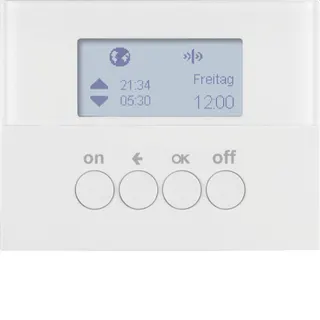 Berker Funk-Zeitschaltuhr 85745279 polarweiss glänzend 85745279
