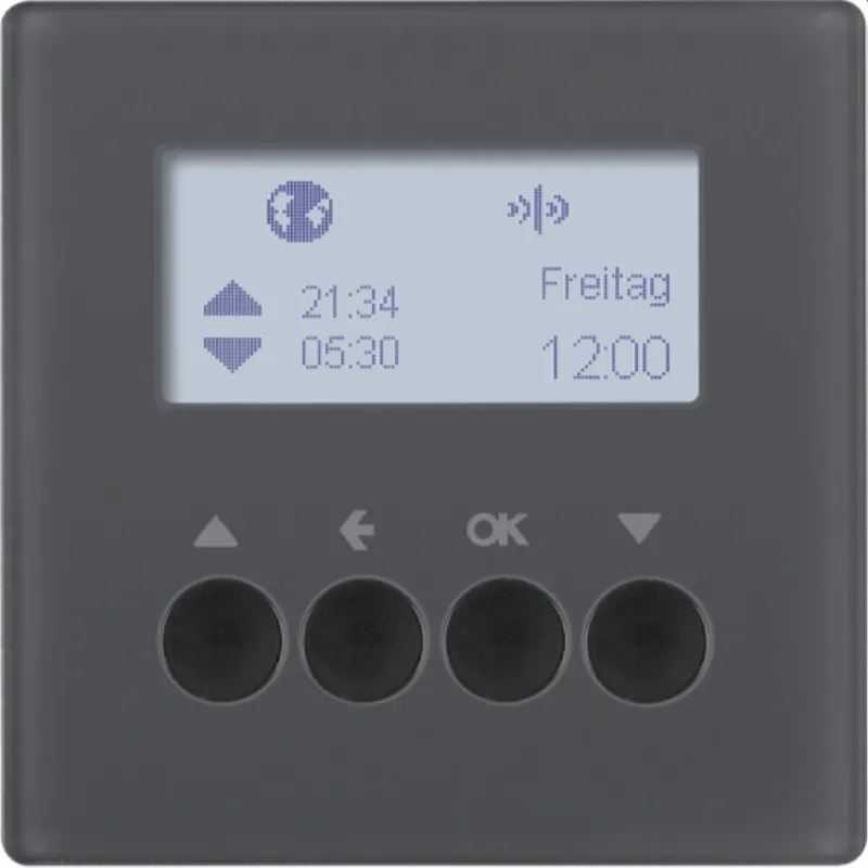 Berker Funk-Jalousie-Schaltuhr 85745126 anthrazit samt 85745126