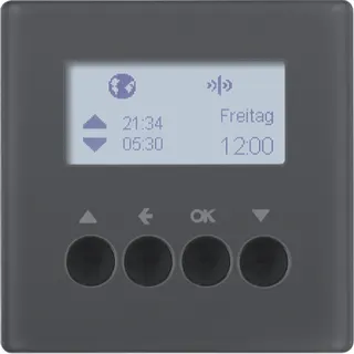 Berker Funk-Jalousie-Schaltuhr 85745126 anthrazit samt 85745126