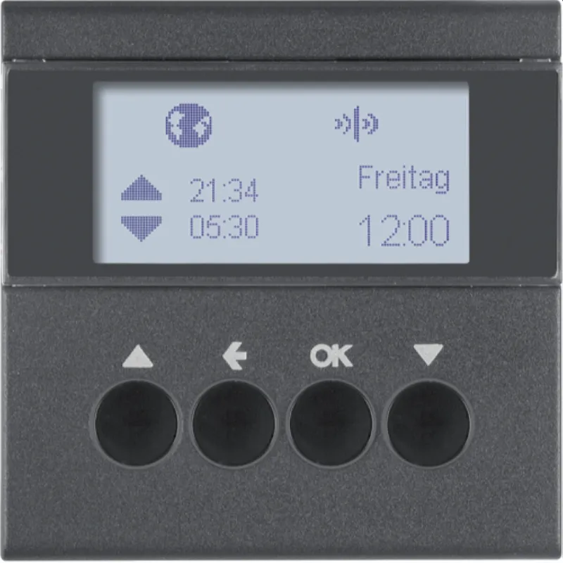 Berker Funk-Jalousie-Schaltuhr 85745185 anthrazit matt 85745185