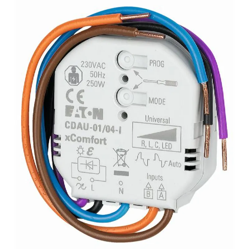 EATON Electric Smart-Dimmaktor CDAU-01/04-I R/L/C/LED 0-250W