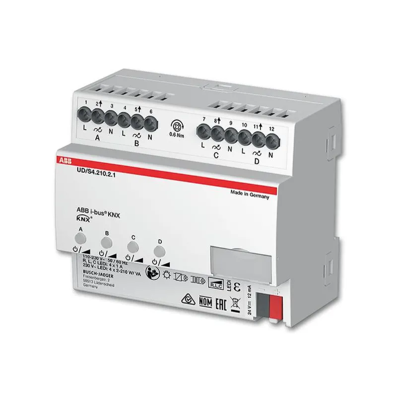 Busch-Jaeger Universal-Dimmaktor Dimmaktor UD/S4.210.2.1 4x210W/VA