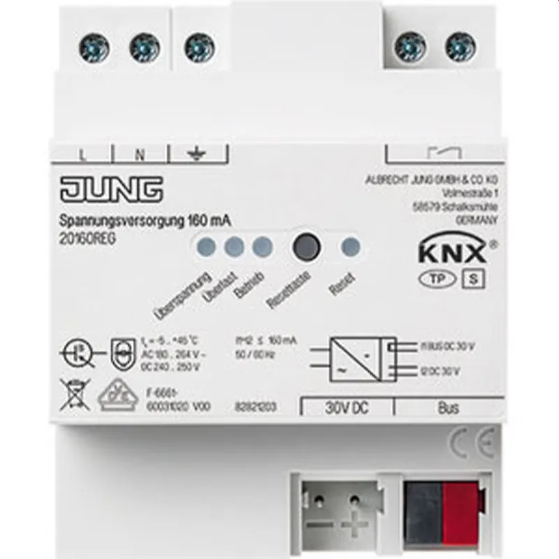 Jung KNX Spannungsversorgung, 160 mA 20160REG