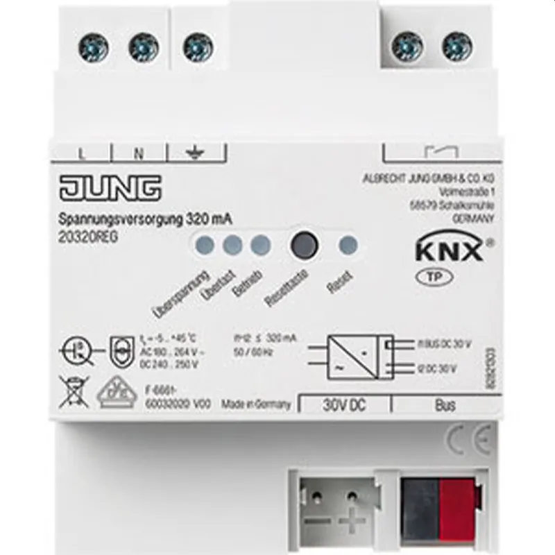 Jung KNX Spannungsversorgung, 320 mA 20320REG