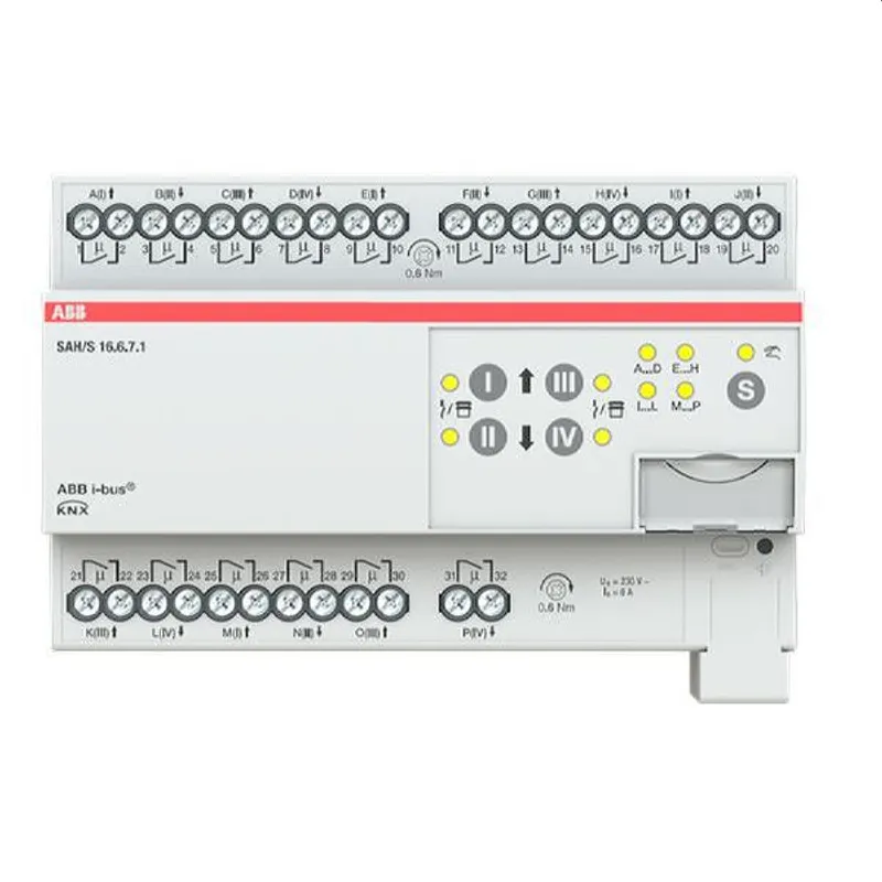 ABB Schalt-/Jalousieaktor SAH/S16.6.7.1 16fach 6A REG