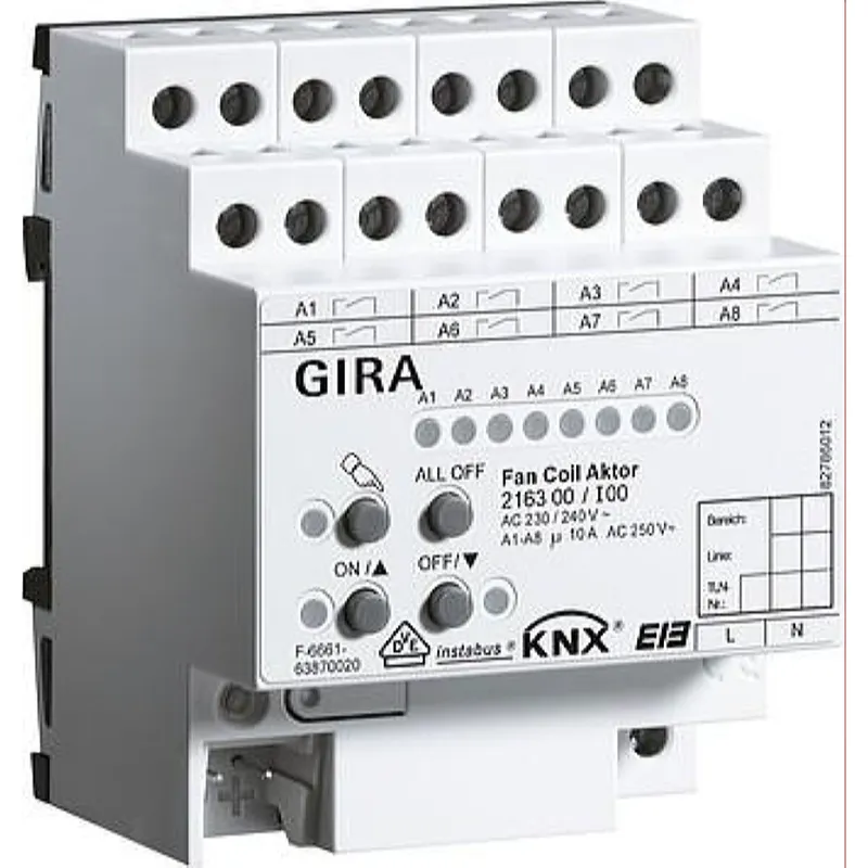 Gira Aktor 216300 KNX/EIB Fan Coil REG plus