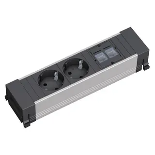 Bachmann Steckdosenleisten 317.101 2xSCHUKO 2xCAT5e