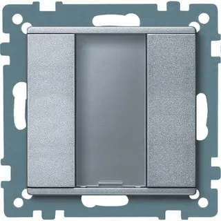 Merten Taster 627560 1fach aluminium System M