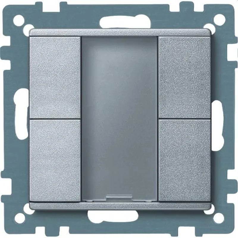 Merten Taster 627660 2fach aluminium System M