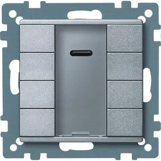 Merten Taster 627960 4fach aluminium System M