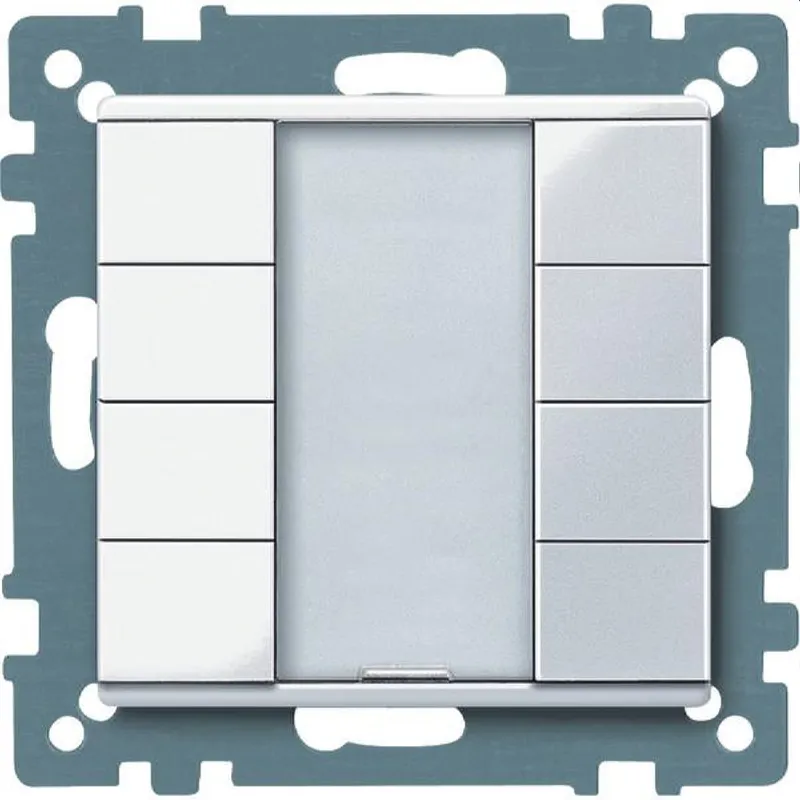 Merten Taster 617425 4fach aktivweiss glaenzend System