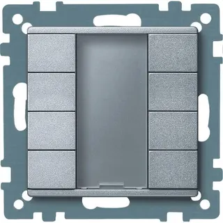Merten Taster 627860 4fach aluminium System M
