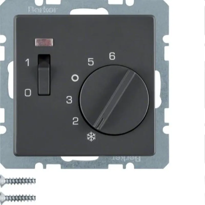 Berker Temperaturregler M320306086 anthrazit samt