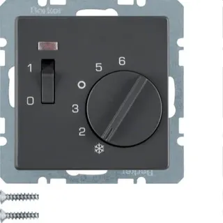 Berker Temperaturregler M320306086 anthrazit samt
