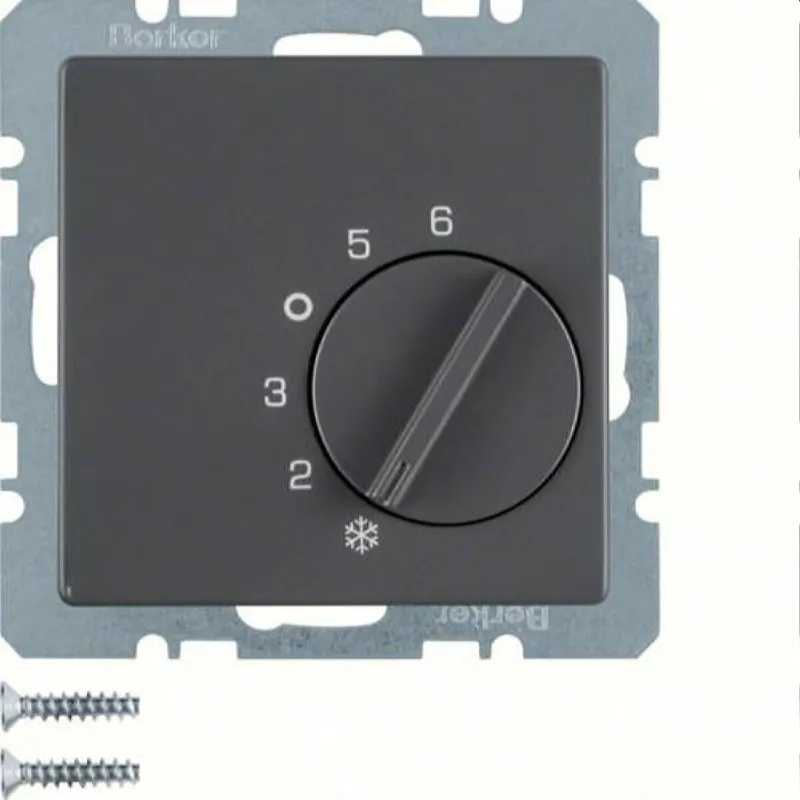 Berker Temperaturregler M320266086 anthrazit samt