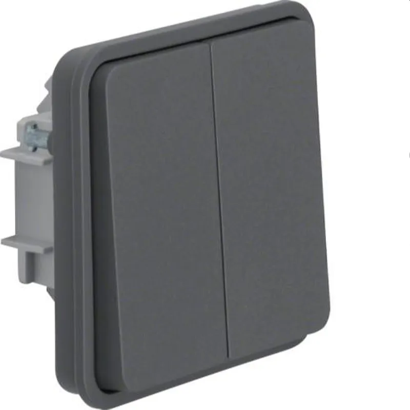 Berker Schaltereinsatz M330483515 2fach lichtgrau