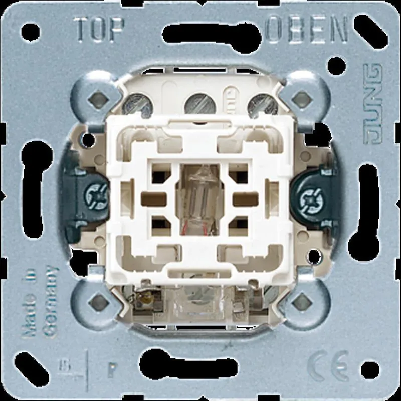 Jung Wipp-Kontrollschalter, 16 AX 400 V ~, Aus 3-pol. 503KOU