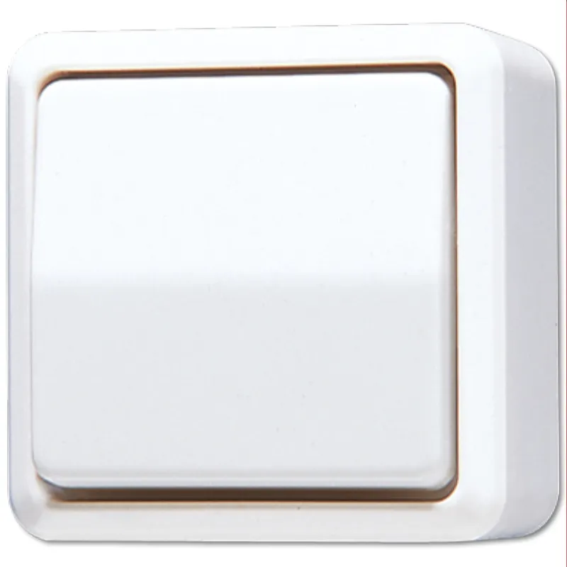 Jung Wippschalter, Universal Aus-Wechsel, 10 AX 250 V ~, AP 600, weiß 606A