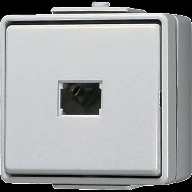 Jung Taster, 1-pol. Schließer, 10 A 250 V ~, IP 44, WG 600 631W