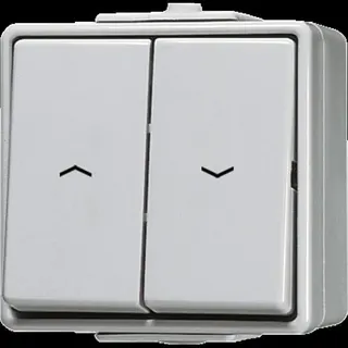 Jung Jalousie-Wippschalter, 1-pol. (1 Antrieb), AX 250 V ~, IP 44, WG 600 609VW