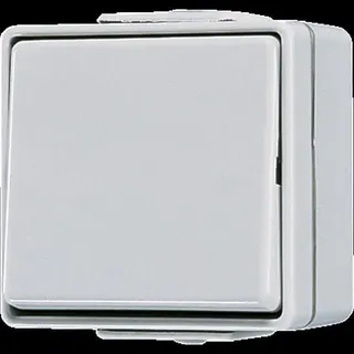 Jung Wippschalter, Universal Aus-Wechsel, 10 AX 250 V ~, IP 44, WG 600 606W