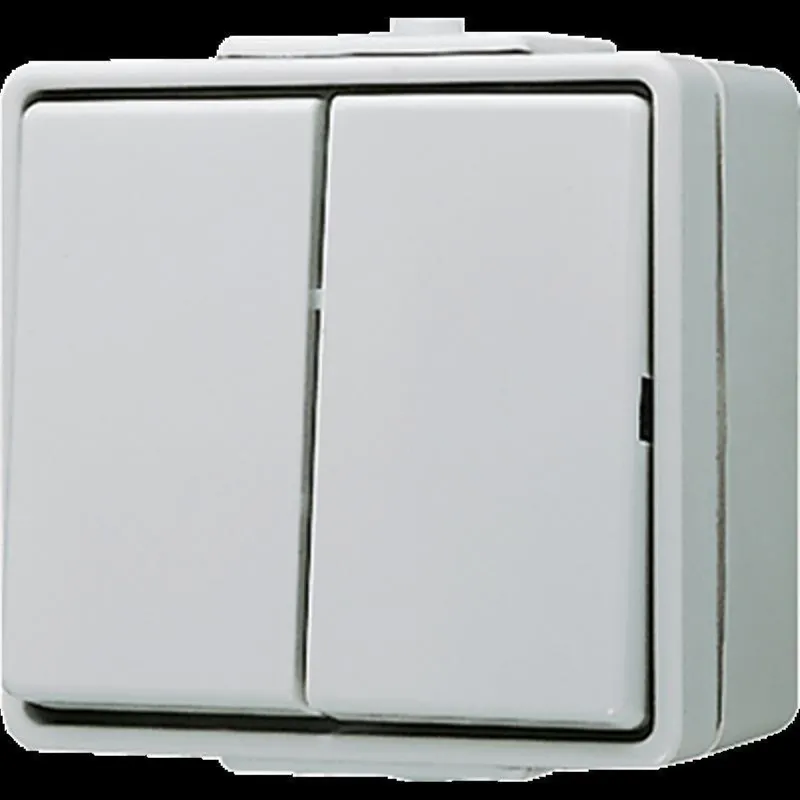 Jung Wippschalter-Einsatz, Serien, 10 AX 250 V ~, IP 44, WG 600 605WEINS