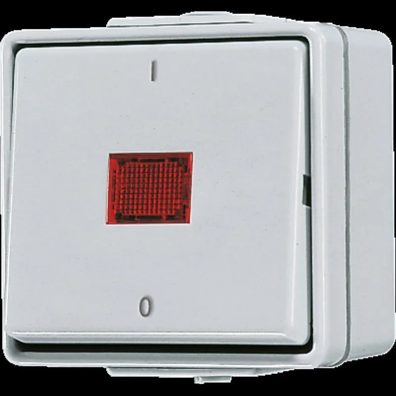 Jung Wippschalter-Einsatz, Aus 2-pol., 10 AX 250 V ~, IP 44, WG 600 602KOWEINS