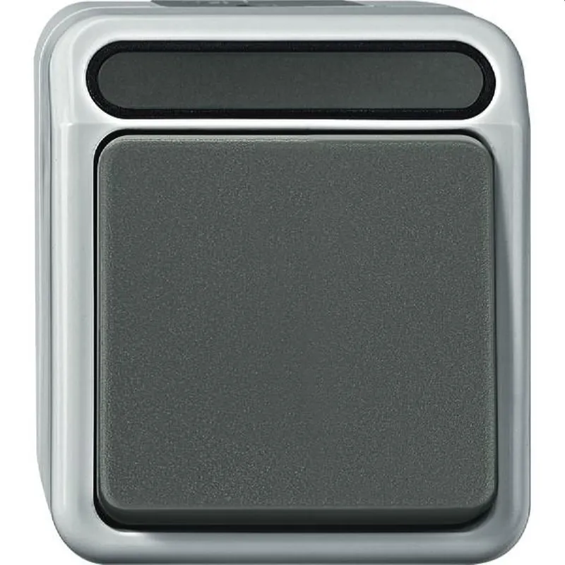 Merten Taster MEG3156-8029 1polig lichtgrau