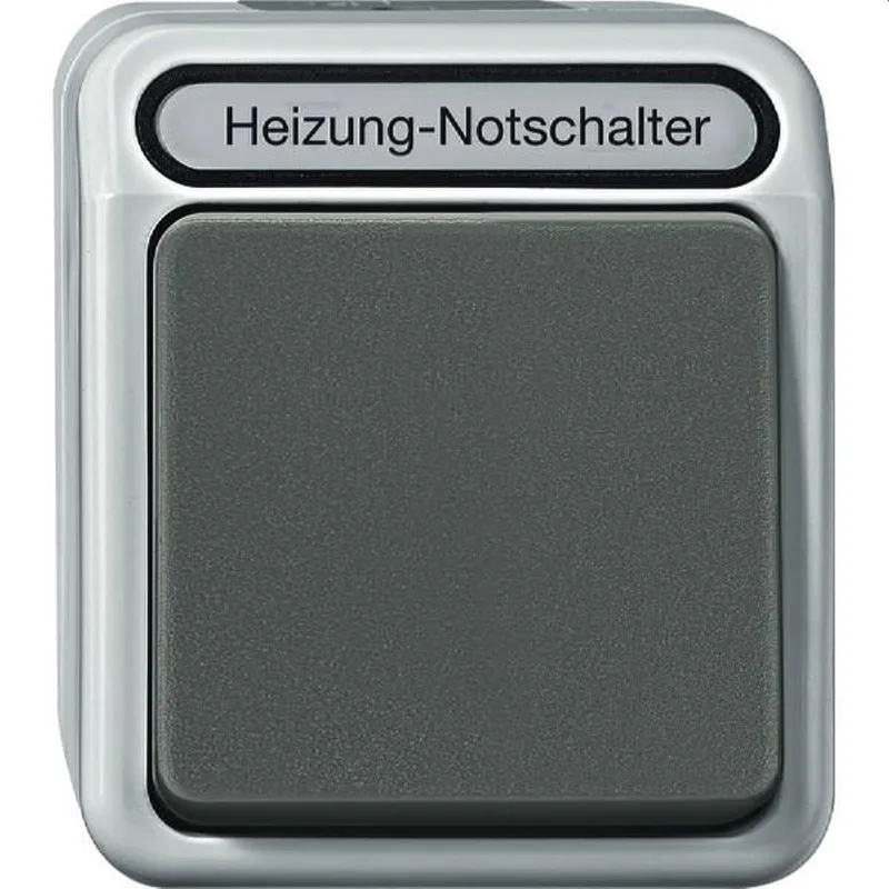 Merten Heizungnotschalter MEG3449-8029 2polig lichtgrau