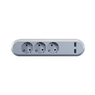 Bachmann Steckdosenleisten 2fach USB 3,1A Smart 3xSchuko 230V/16A