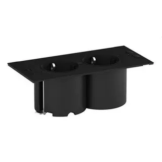 Bachmann CEE-Steckdosenleisten DUE 2xCEE7/3 Strom 2,0m AEH schwarz