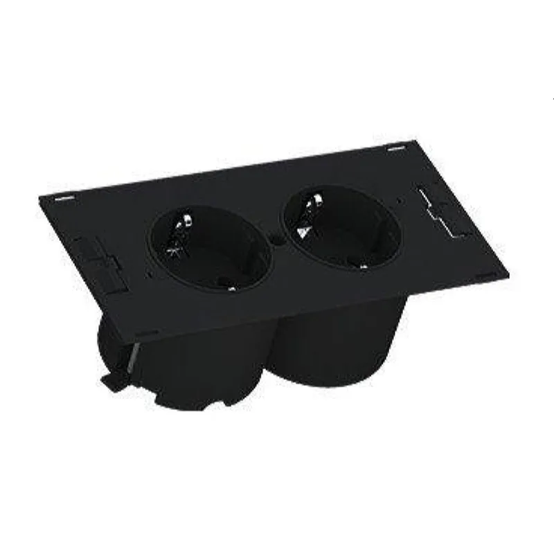 Bachmann CEE-Steckdosenleisten DUE 2xCEE7/3 0,2m GST18 schwarz