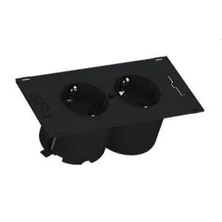 Bachmann CEE-Steckdosenleisten DUE 2xCEE7/3 0,2m GST18 schwarz