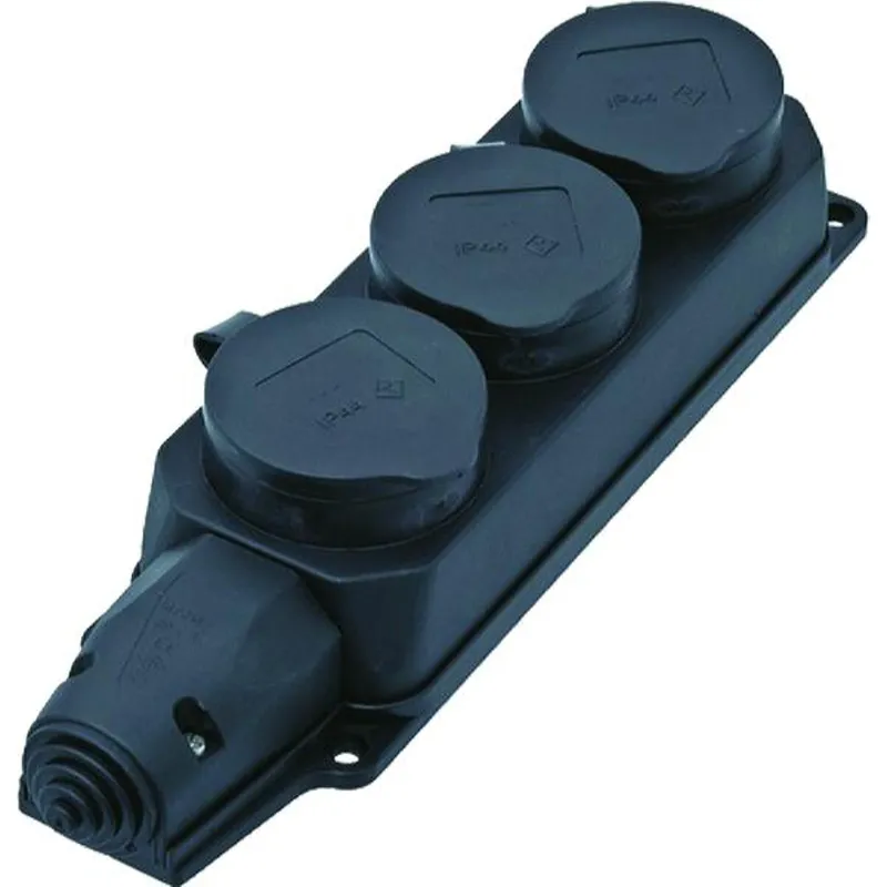 Bachmann Steckdosenleisten 381.109 3fach mit Deckel IP44